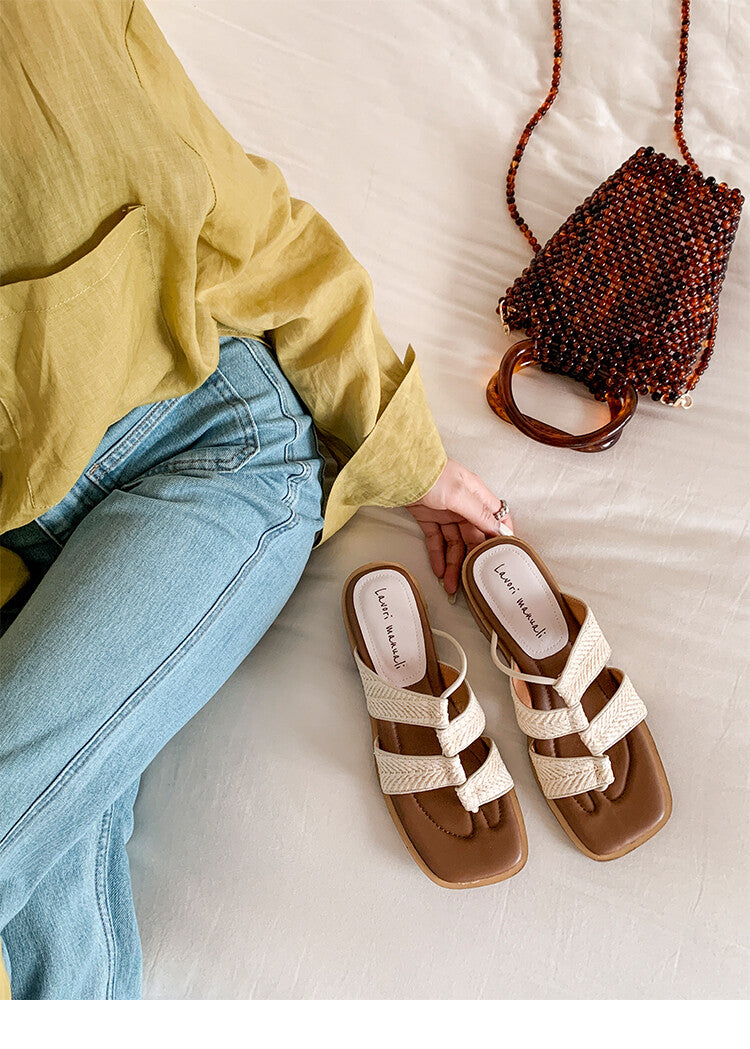 Karin Luna Hot-Selling Series~Resort style with inherent appeal Designed thong sandals