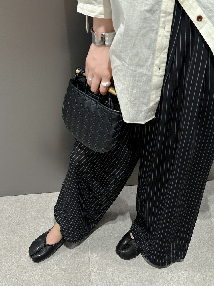 Karin Luna Classic Split-Toe Shoes  Explosive Pattern One-Strap Mary Jane Height-Increasing Full Leather Closed-Toe Slippers