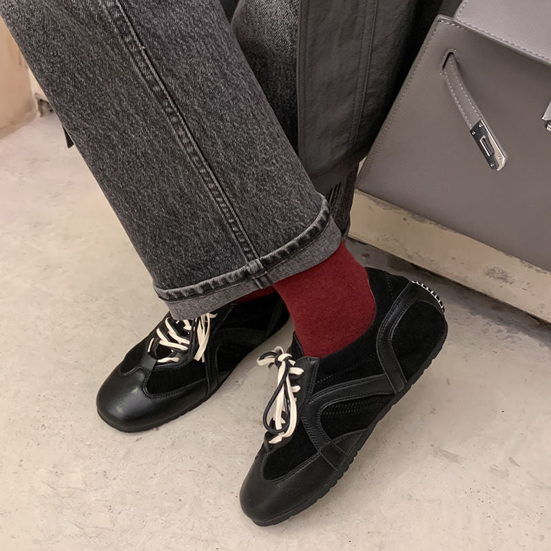 Karin Luna In Stock Spot Goods Casual Style Suede Lace-Up Height-Increasing Popular Single Shoes