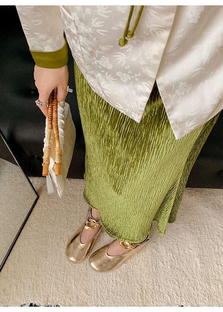 Karin Luna In Stock Large Stock Main Promotion  Two-Way Wear Height-Increasing Retro Gold Buckle Mary Jane Shoes