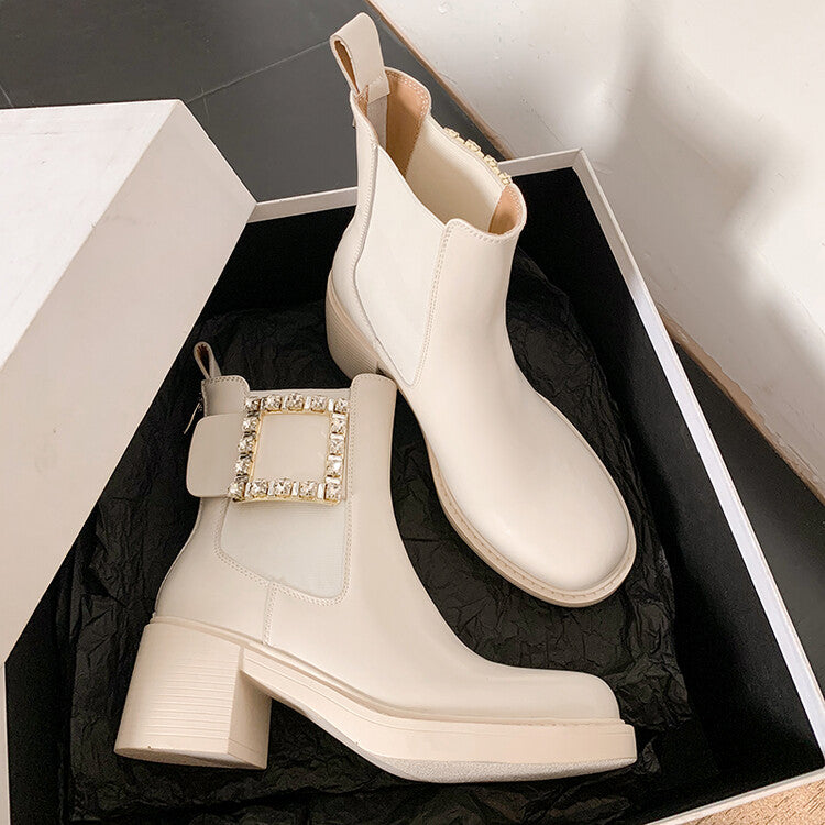 Karin Luna Bestseller Spot Goods Exquisiteness round Head Elastic Long Boots