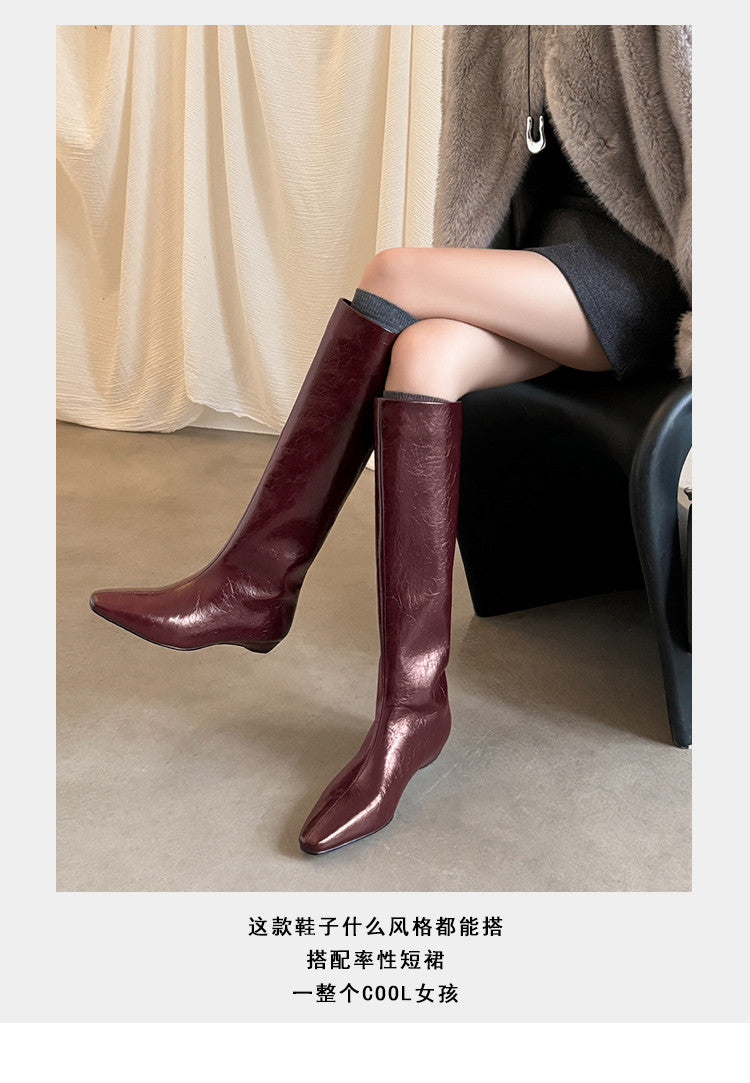 Karin Luna Retro Style  Flat Long Boots