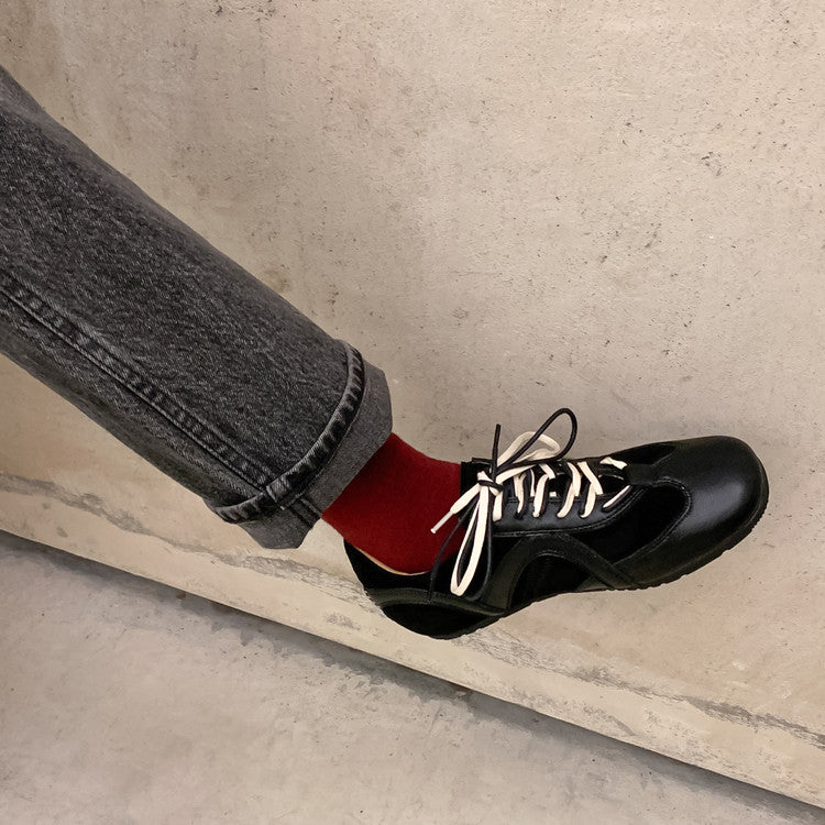 Karin Luna In Stock Spot Goods Casual Style Suede Lace-Up Height-Increasing Popular Single Shoes