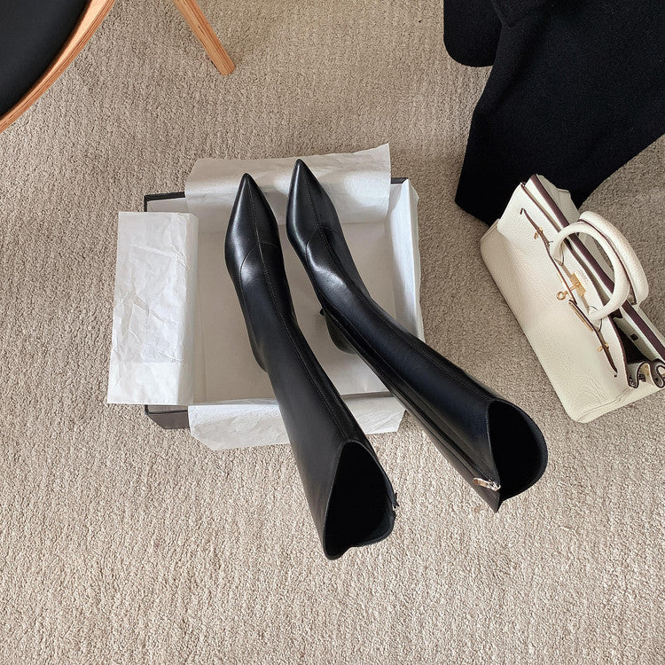 Karin Luna Elegant Style v Pointed Toe Stiletto Long Boots