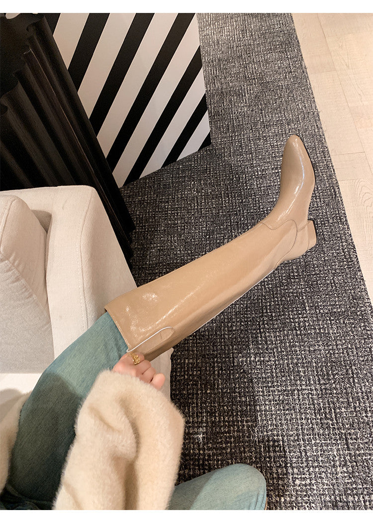 Karin Luna In Stock In Stock Classic Slip-On Straight Long Boots