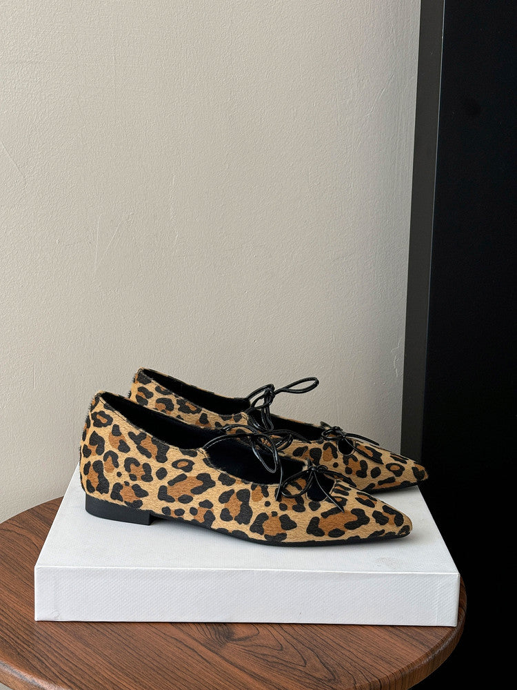 Karin Luna In Stock Spot Goods  Hot-selling Element Bowknot Square Toe Pointed Toe Single Shoes