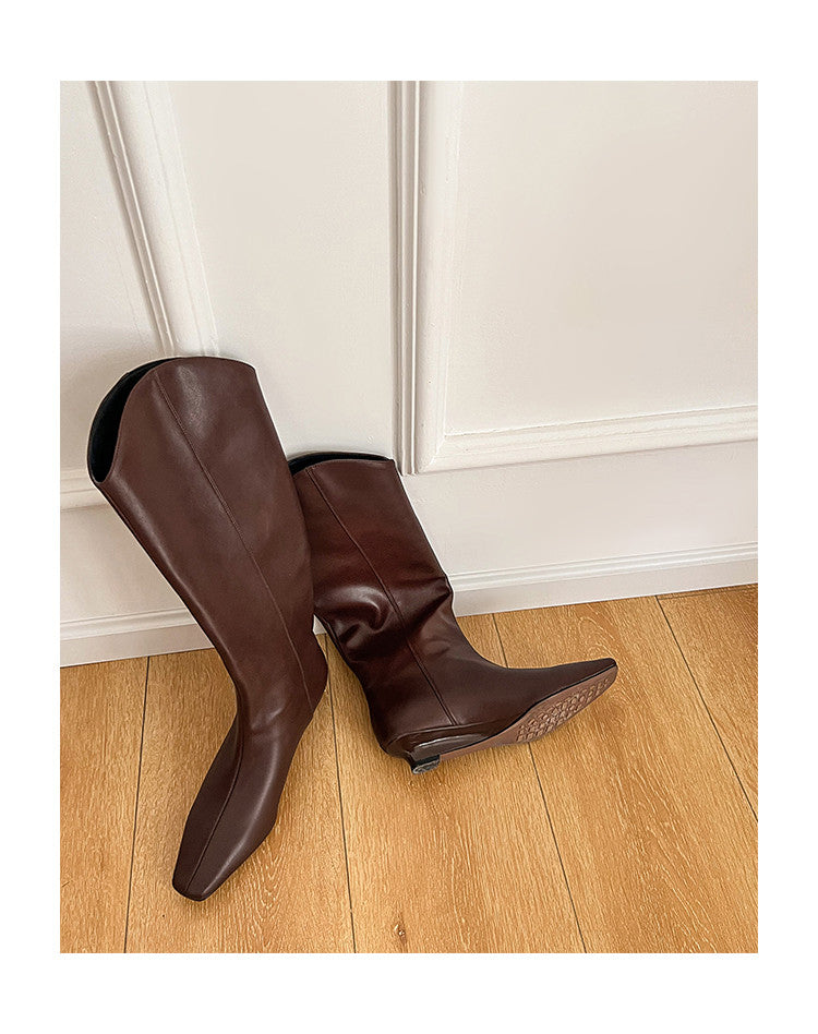 Karin Luna In Stock Spot Goods  Pointed Toe v Slimming Western Boots
