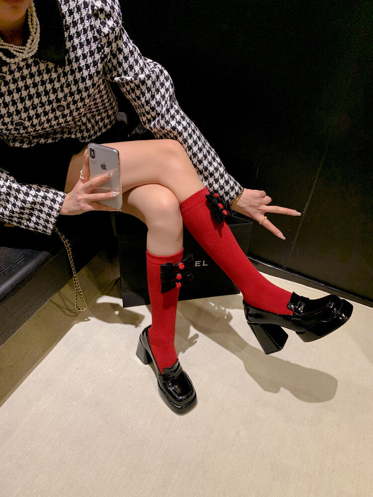 Karin Luna ck Popular Hot Girl Red high heels Full leather inside and out Cow Patent Leather Super High Heel