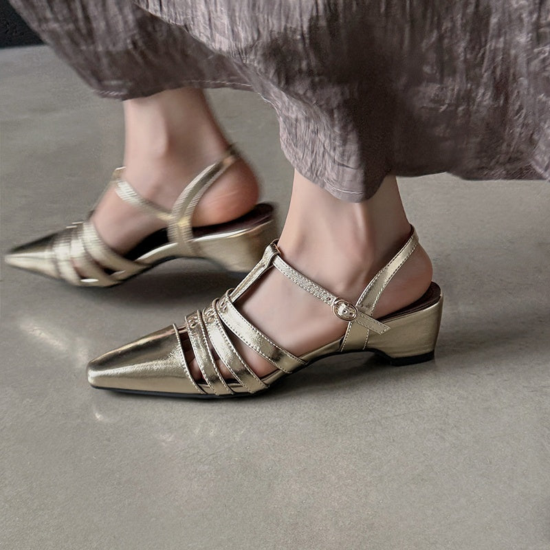 Karin Luna Classic Old Money Style Closed Toe Sandals