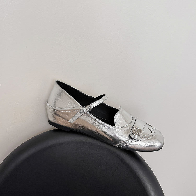 Karin Luna In Stock In Stock Vintage Mary Jane Series·Single Strap Flats