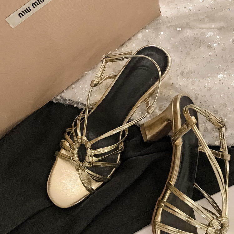 Karin Luna In Stock In Stock  Always in stock Classic French Style Open Toe High Heel Sandals