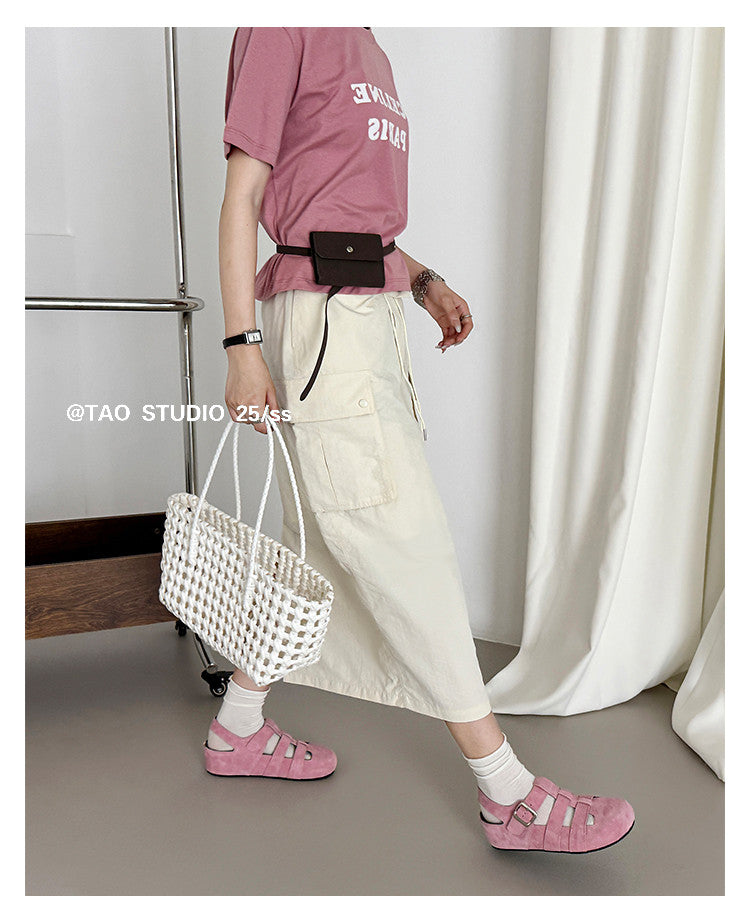 Karin Luna Full Layer Inside and Out~Basic Versatile Perforated Round Toe Birkenstock Shoes