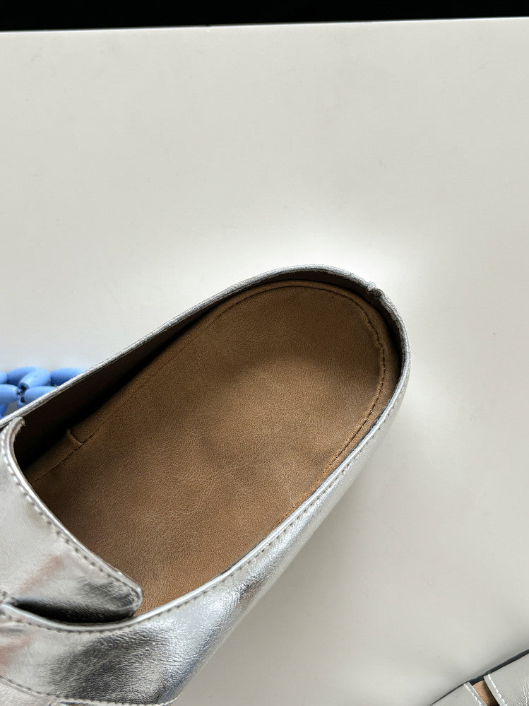 Karin Luna Full Layer Inside and Out~Basic Versatile Perforated Round Toe Birkenstock Slippers