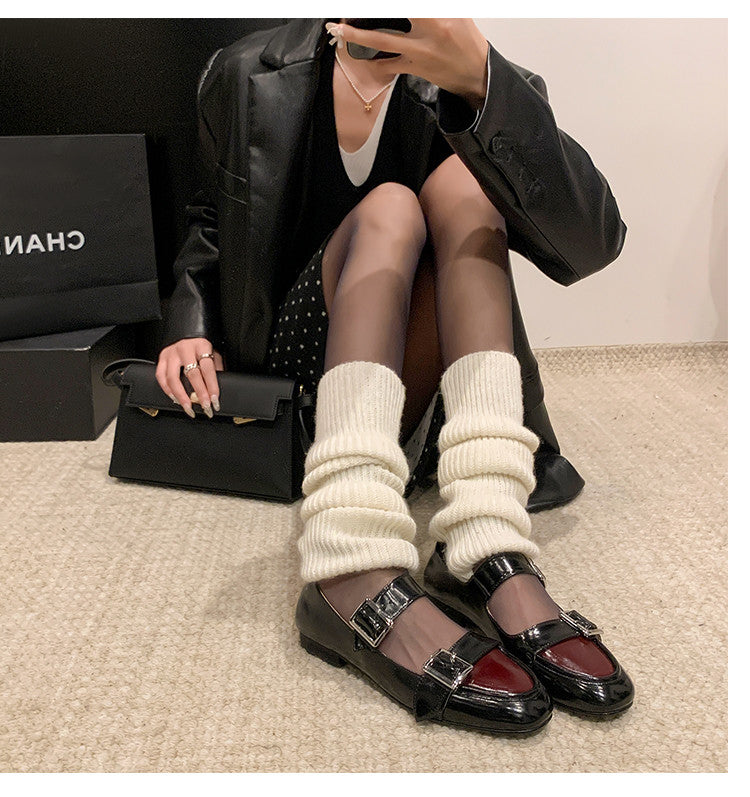 Karin Luna In Stock Spot Goods One-Strap Height-Increasing Belt Buckle Single Shoes