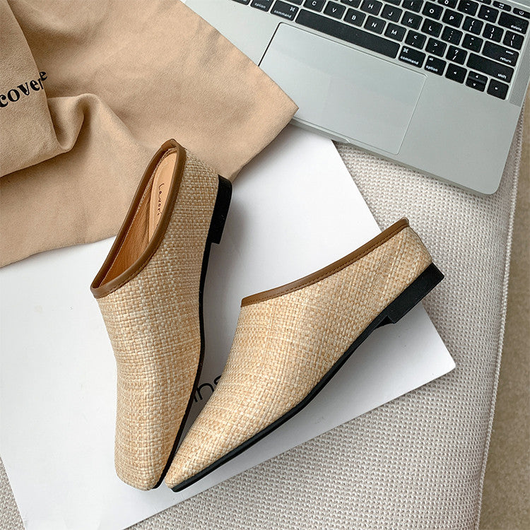 Karin Luna In Stock Spot Goods Baotou Vacation Style Height-Increasing Slippers