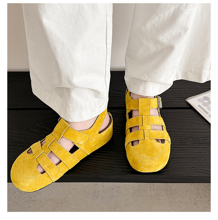 Karin Luna Full Layer Inside and Out~Basic Versatile Perforated Round Toe Birkenstock Shoes