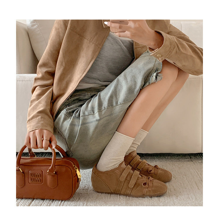 Karin Luna Casual Shoes Series~  In stock Hot-Selling Magic Tape Height-Increasing Deep Mouth Single Shoes