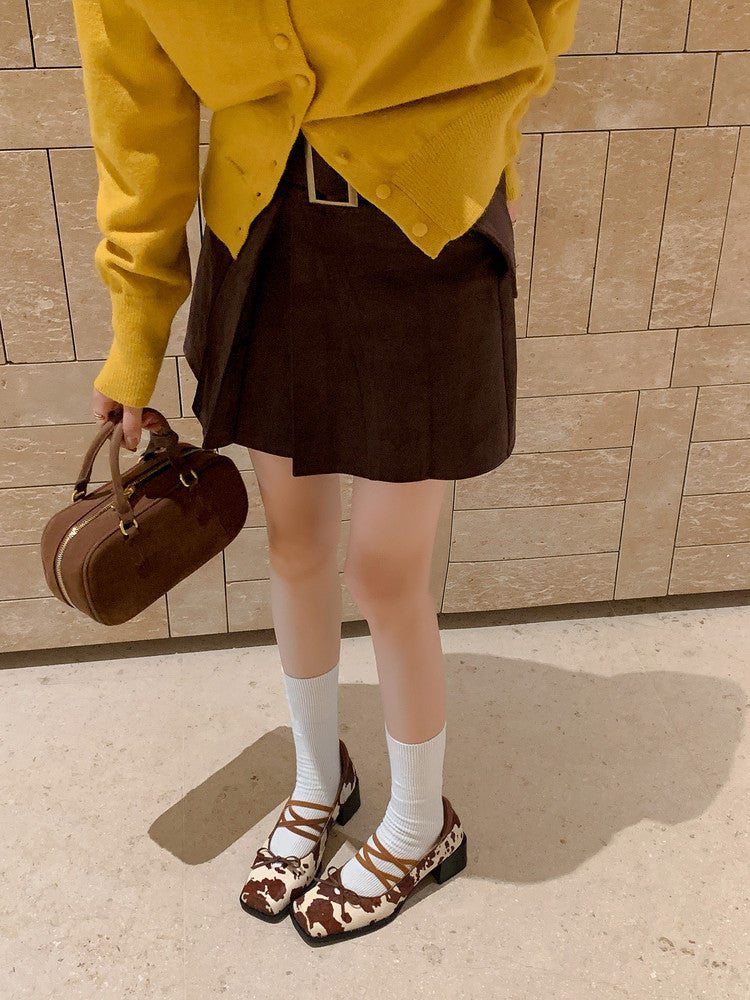 Karin Luna Hot Item Hot Item Xiaohongshu Hot Item  Comes with Bowknot Mary Jane Flats