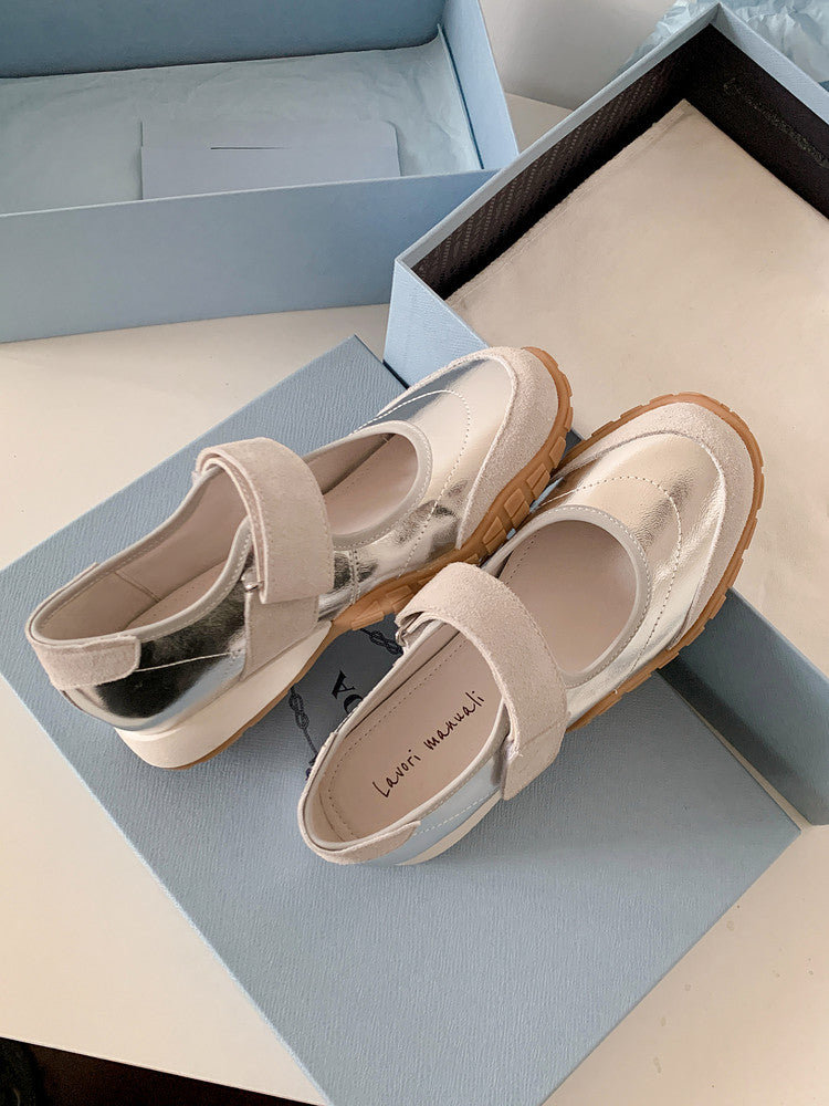 Karin Luna Casual Sports Bottom  Magic Tape Round Toe Casual Style Single Shoes