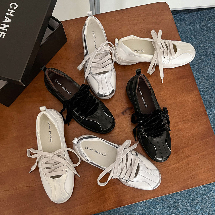 Karin Luna Casual Shoes Series~  In Stock Hot-Selling Versatile Lace-Up Casual Deep Mouth Flats