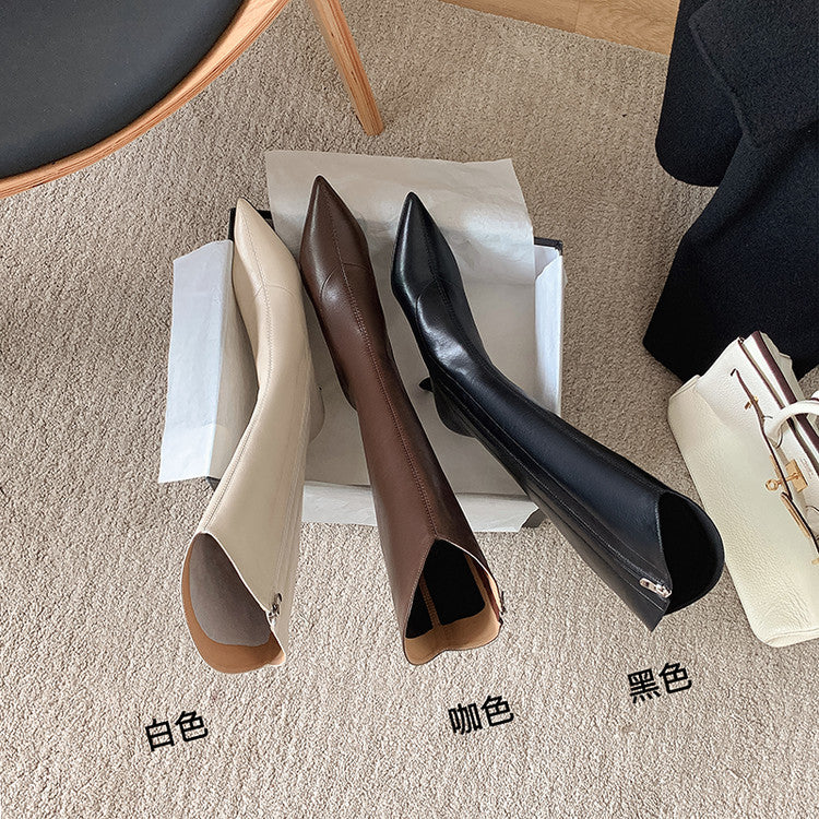 Karin Luna Elegant Style v Pointed Toe Stiletto Long Boots