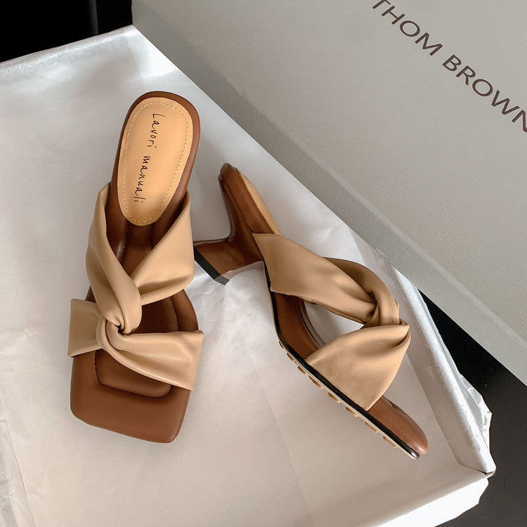 Karin Luna In Stock In Stock Basic Versatile Cross Strap Sofa Insoles Slippers
