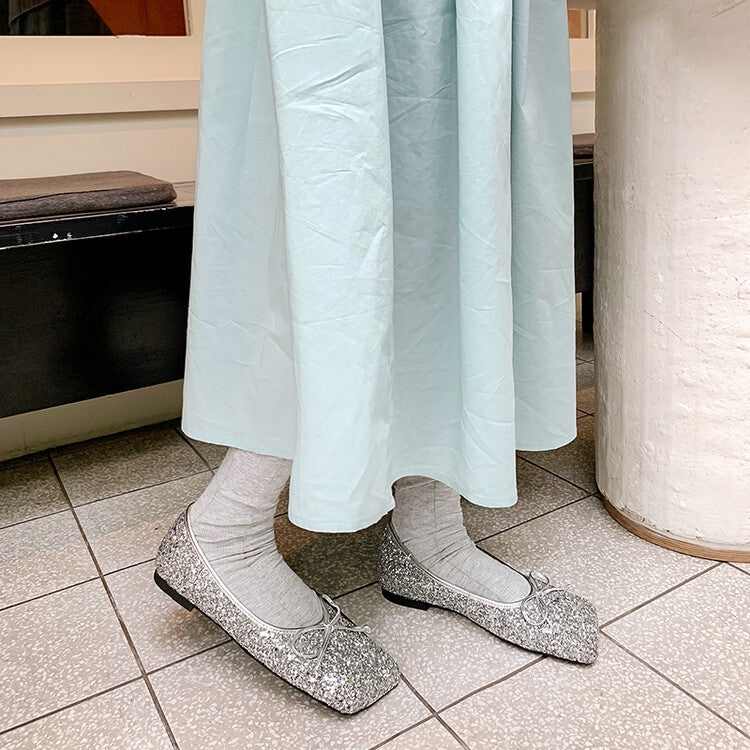 Karin Luna In Stock Spot Goods  Hurry up and grab this hot item!！Square-Toed Flat Granny Shoes