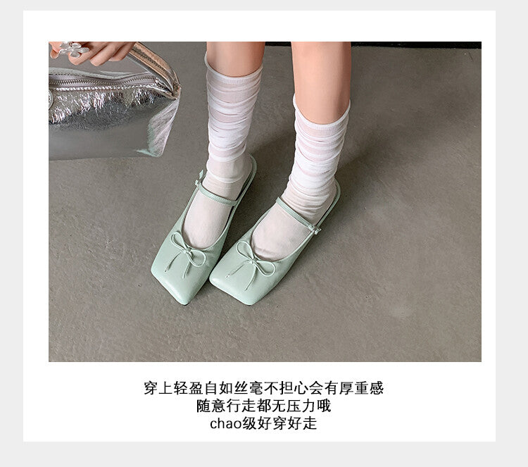 Karin Luna Hot-Selling Derivative Edition~Comes with data plan included Must-have Butterfly Knot Closed-Toe Height-Increasing Slippers
