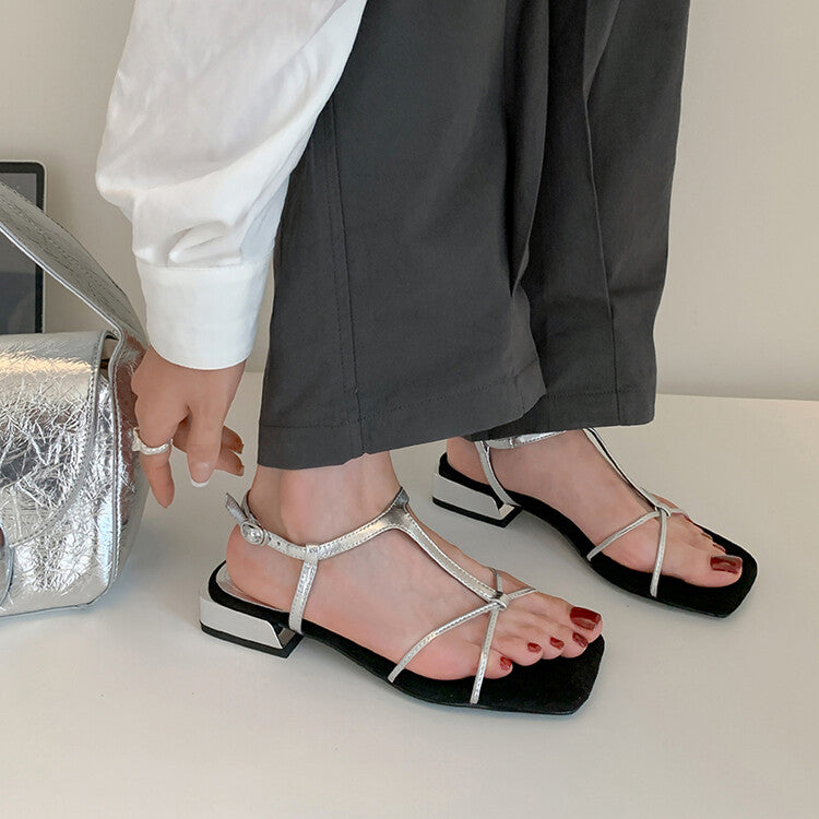 Karin Luna Bestseller Popular Featured products a Large Number of Spot Goods  Comes with data included  Thin Strap T Word Sandals