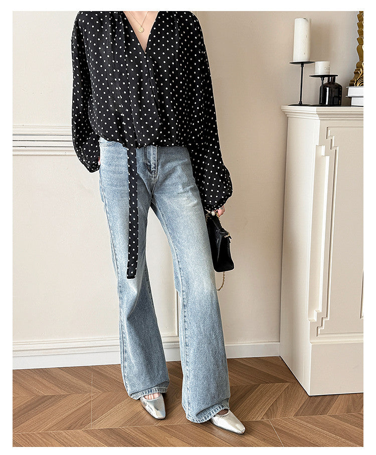 Karin Luna In Stock  Spot Goods Small Square Toe Wrinkled Chunky Heel Closed-Toe Sandals