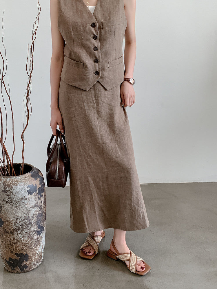 Karin Luna In Stock  Spot Goods Woven Style  Cross-strap Vacation Style Flat Sandals