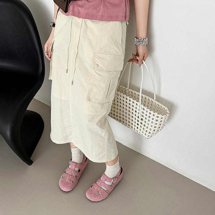 Karin Luna Full Layer Inside and Out~Basic Versatile Perforated Round Toe Birkenstock Shoes