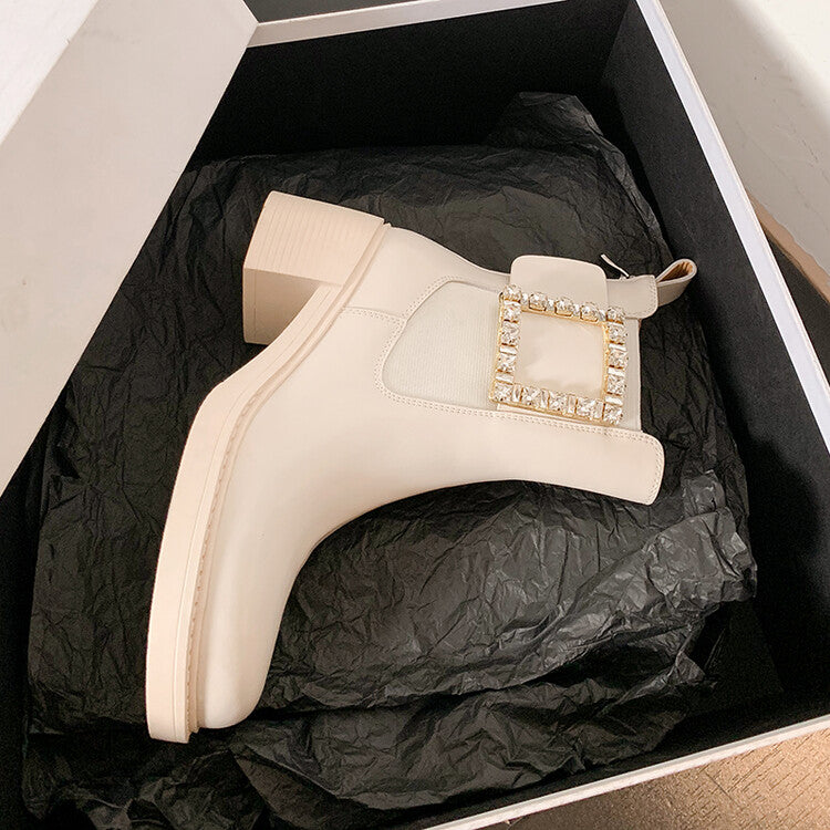 Karin Luna Bestseller Spot Goods Exquisiteness round Head Elastic Long Boots