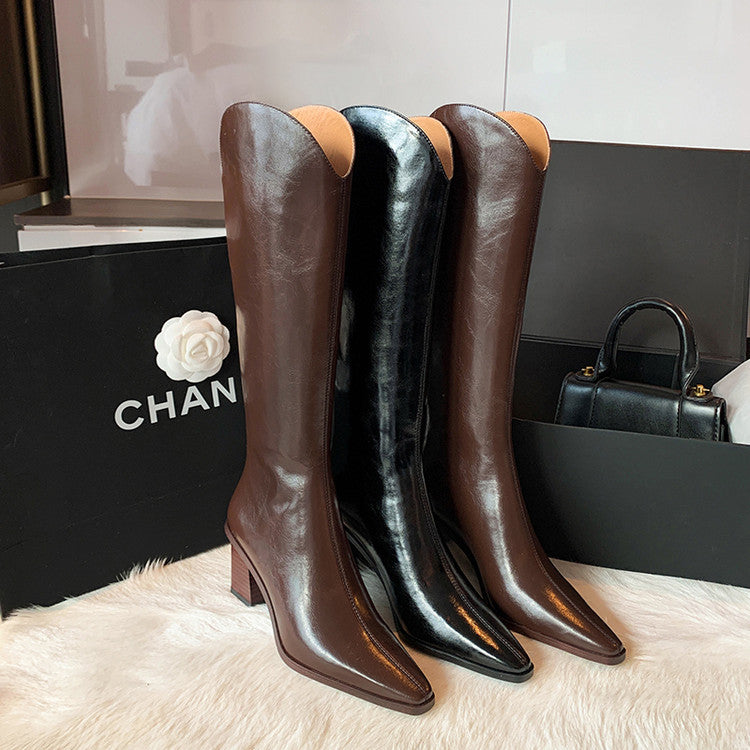 Karin Luna In Stock  Temperament Style v High Heel Long Boots