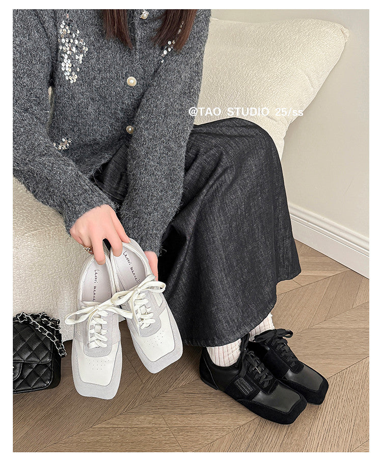 Karin Luna Casual Shoes Series~  In stock Lace-up Thick-soled Deep Mouth Single Shoes