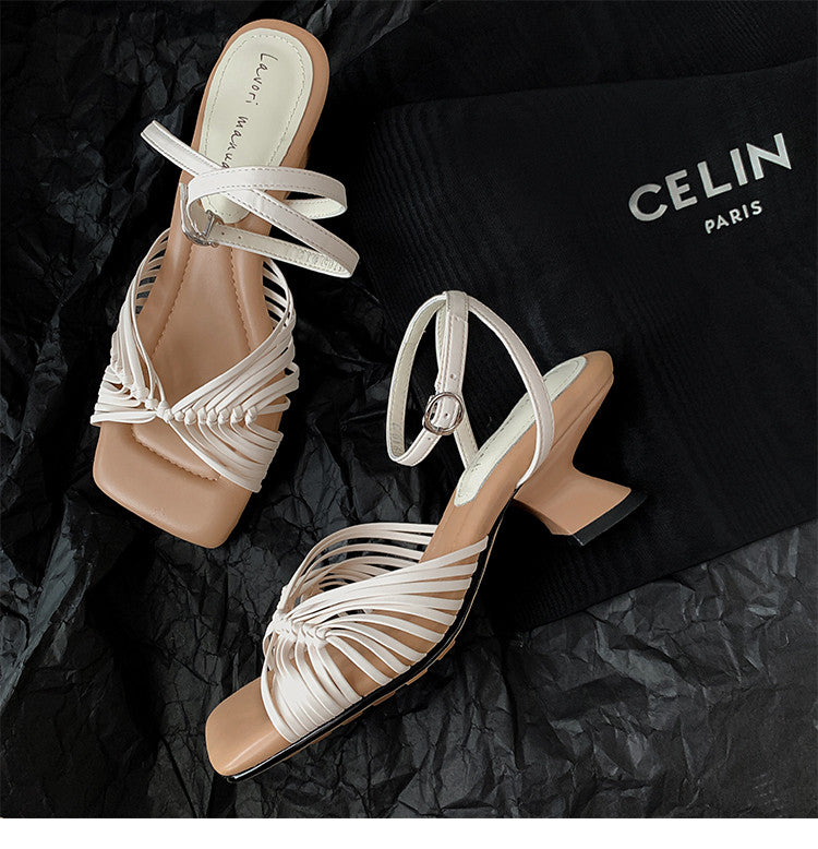 Karin Luna Handwoven Vacation Style~In stock Casual Versatile Sandals