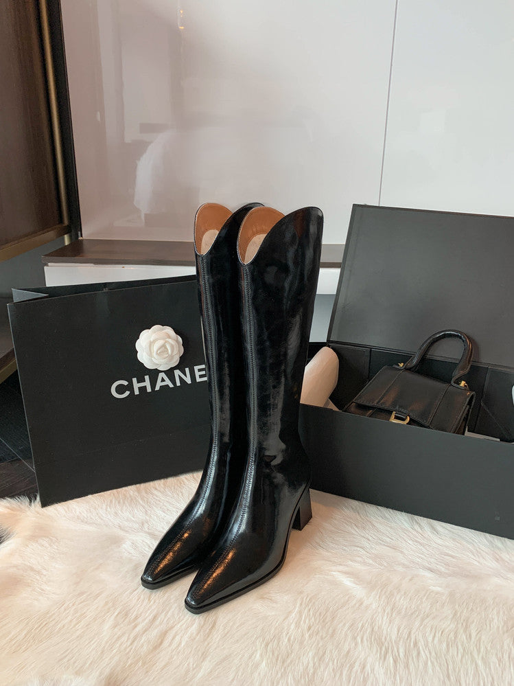 Karin Luna In Stock  Temperament Style v High Heel Long Boots