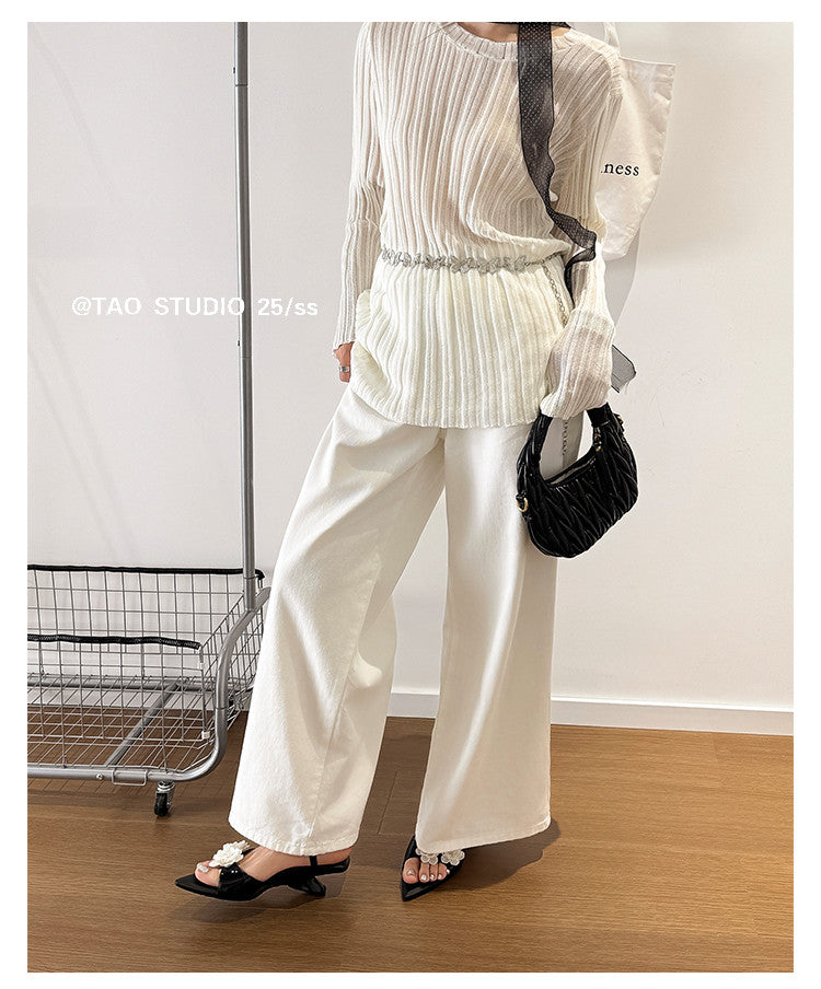 Karin Luna In Stock Spot Goods  Classic Camellia Pointed Toe Elegant Irregular Heel Sandals