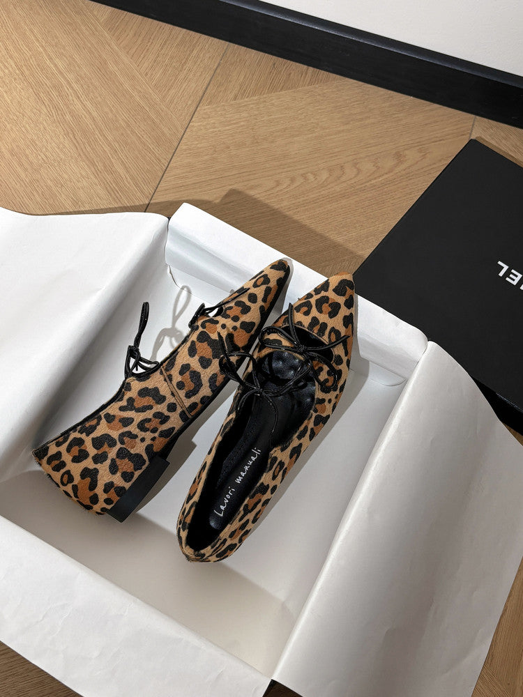 Karin Luna In Stock Spot Goods  Hot-selling Element Bowknot Square Toe Pointed Toe Single Shoes