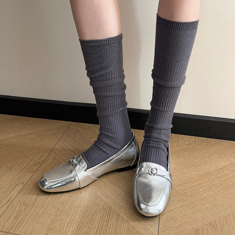 Karin Luna In Stock Spot Goods Basic Versatile British Style Single Shoes