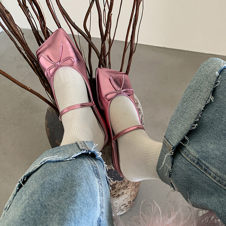 Karin Luna Hot-Selling Derivative Edition~Comes with data plan included Must-have Butterfly Knot Closed-Toe Height-Increasing Slippers