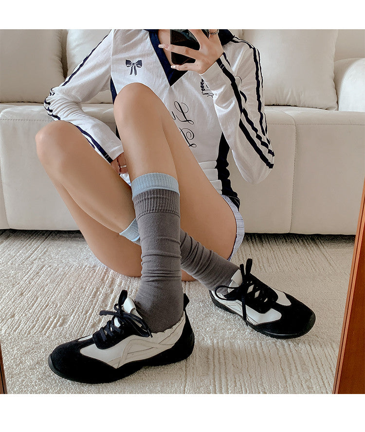 Karin Luna Casual Shoes Series~  In Stock Hot-Selling Versatile Lace-Up Deep Mouth Flats