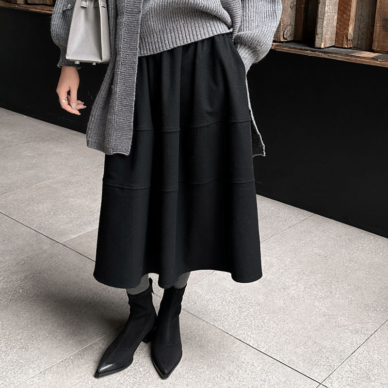 Karin Luna In Stock In Stock Elastic Slim Pointed Toe Chunky Heel Basic Ankle Boots