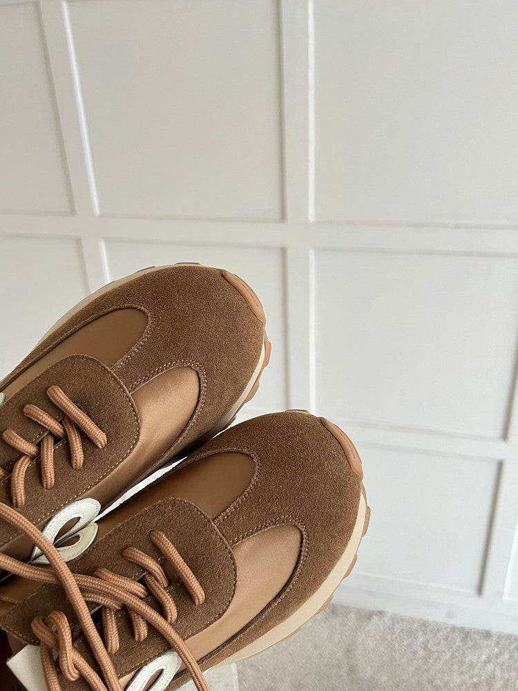 Karin Luna Casual Shoes Series~  In Stock Hot-Selling Versatile Lace-Up Thick-Soled Deep Mouth Single Shoes