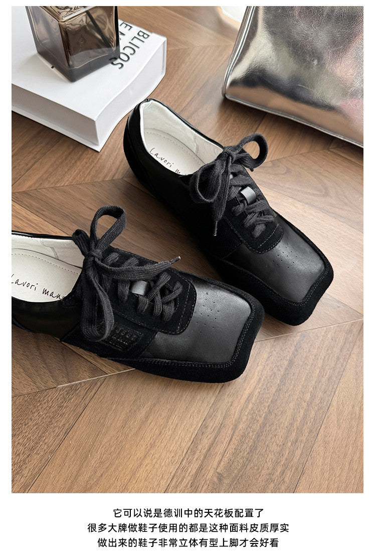Karin Luna Casual Shoes Series~  In stock Lace-up Thick-soled Deep Mouth Single Shoes