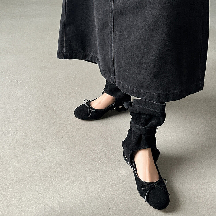 Karin Luna In Stock In Stock  Convertible Boots+Mary Jane  Sweet Bowknot Large Tube