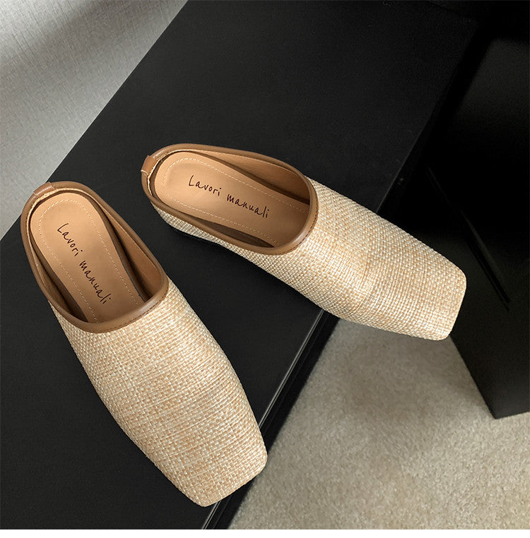 Karin Luna In Stock Spot Goods Baotou Vacation Style Height-Increasing Slippers