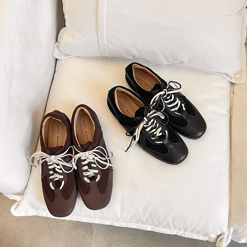 Karin Luna In Stock Spot Goods Casual Style Suede Lace-Up Height-Increasing Popular Single Shoes