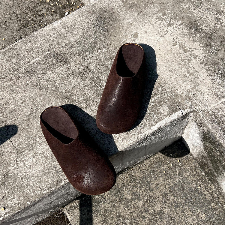 Karin Luna Full Layer Inside and Out~Spot Goods Spot Goods Basic Versatile Mules Slippers