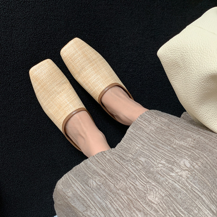 Karin Luna In Stock Spot Goods Baotou Vacation Style Height-Increasing Slippers